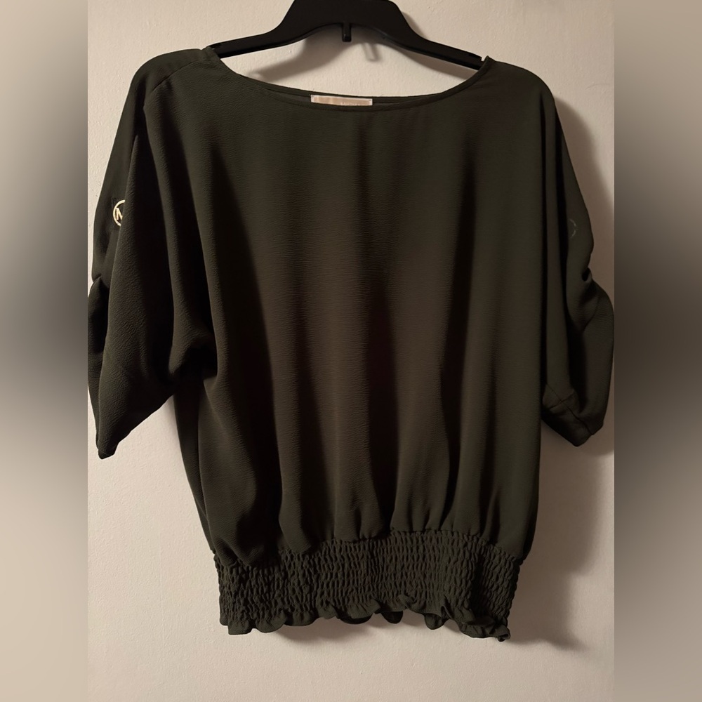 Green Michael Kors short sleeve top